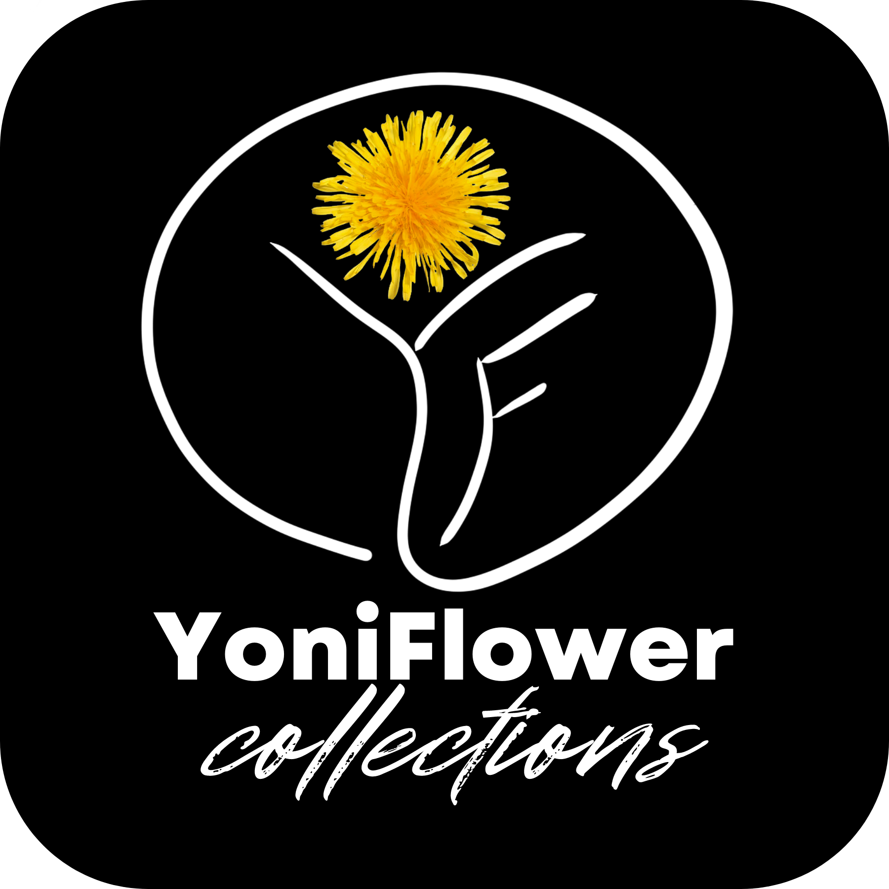 YoniFlower Logo Sticker