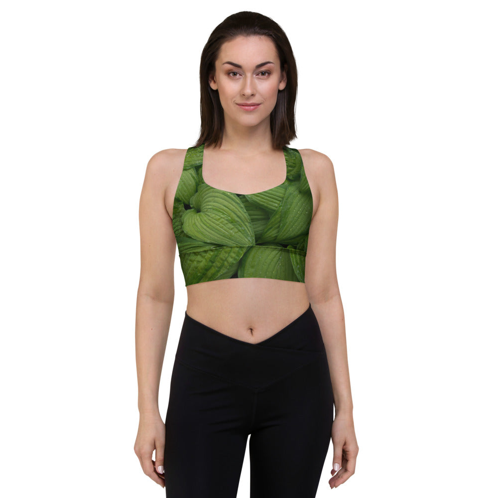 Overlap Me Green Bra Top