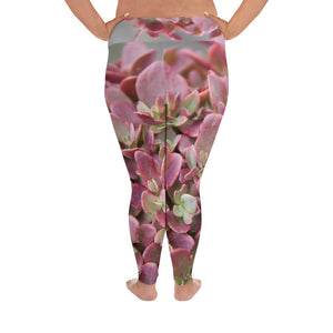 Succulent Pink Plus Size Leggings