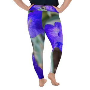 Cobalt Cred Plus Size Leggings