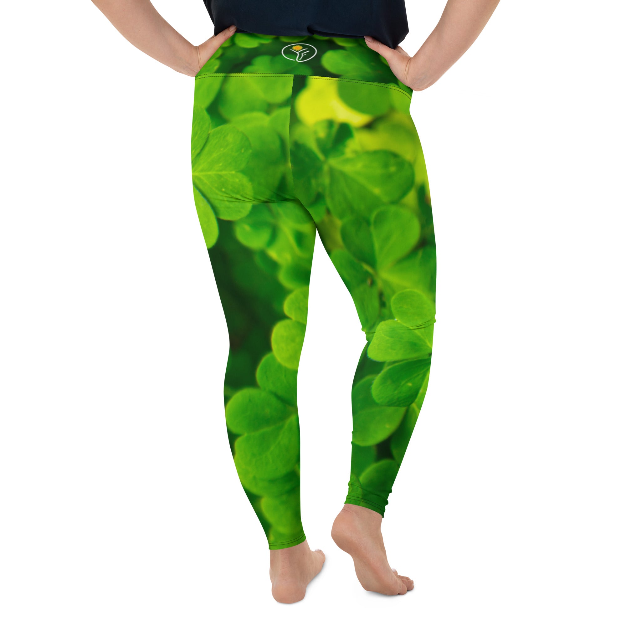 Lucky Leafy Plus Size Leggings – YoniFlower Collections