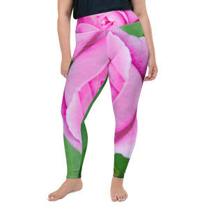 In the Pink of Rose Plus Size Leggings