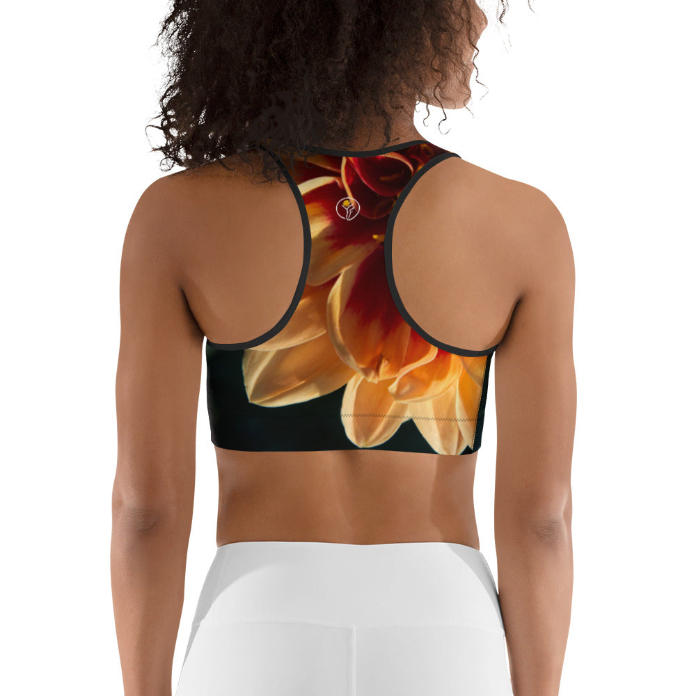 Peach Me Dahlia Sports Bra