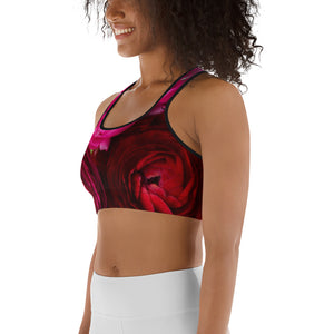 Shades of Red Sports Bra