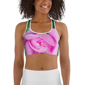 In the Pink of Rose Sports Bra