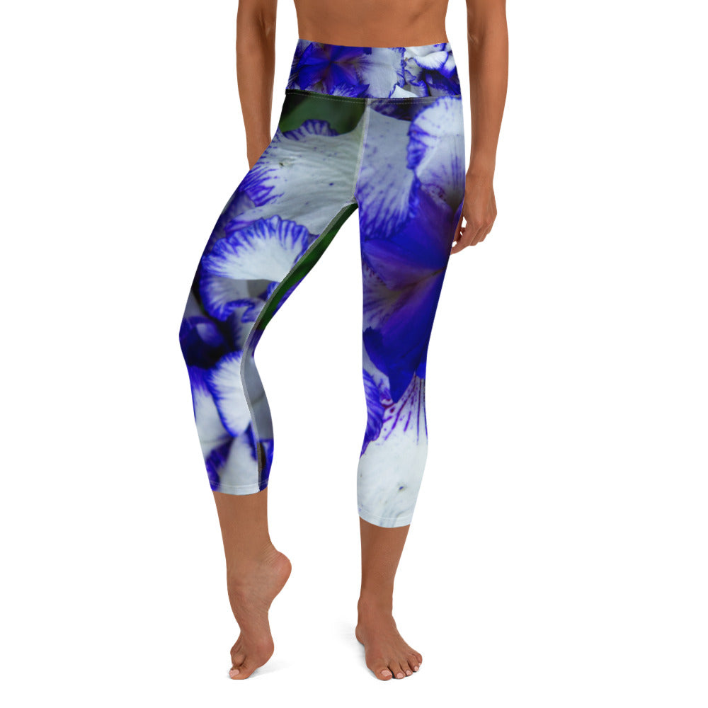 Indigo Frills Yoga Capris