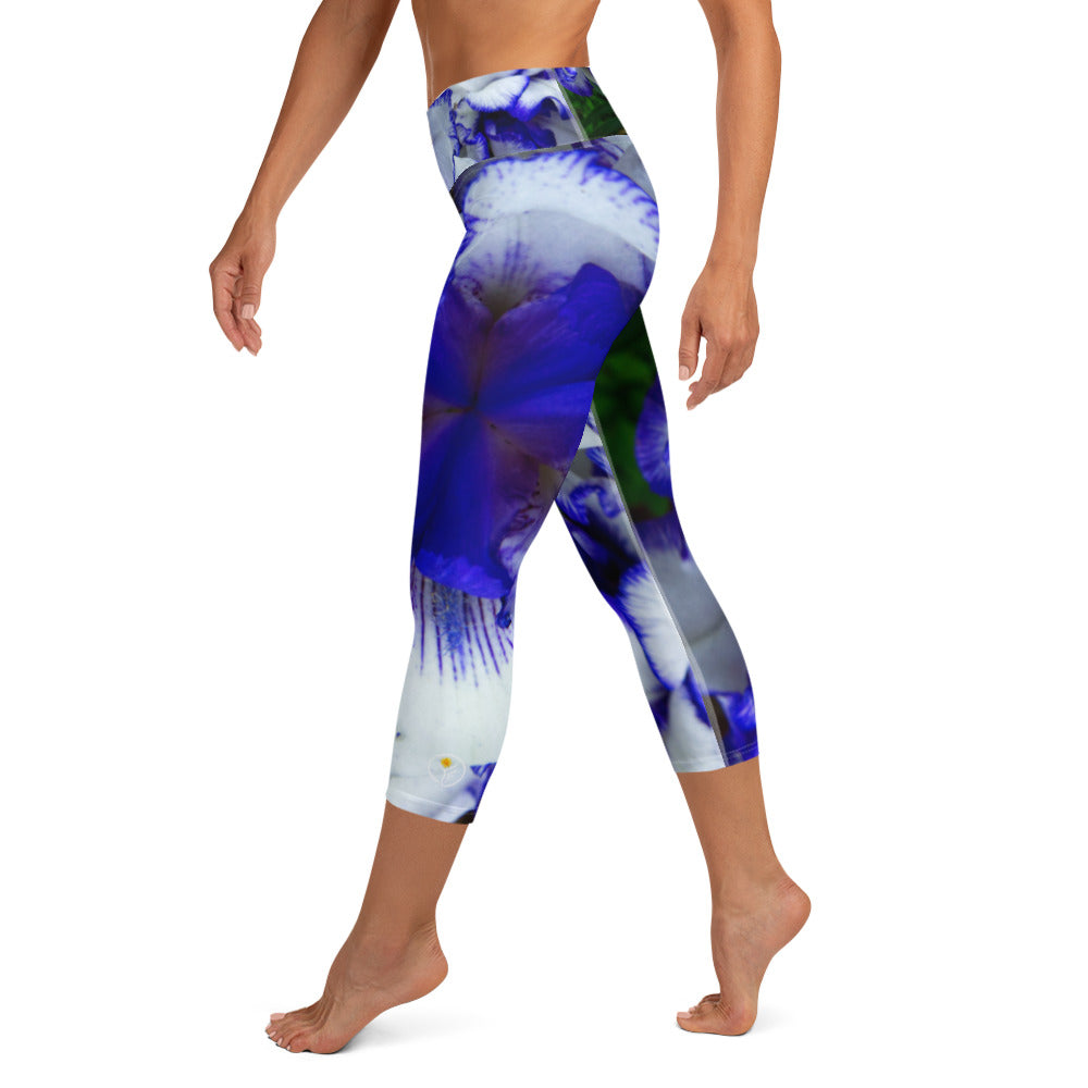 Indigo Frills Yoga Capris