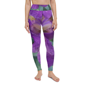 Purple Iris Haze Yoga Leggings