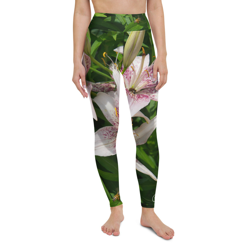 lily white leggings Lily in my Valley Yoga Leggings – YoniFlower Collections