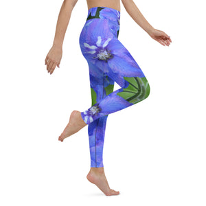 Delphic Blue Yoga Leggings