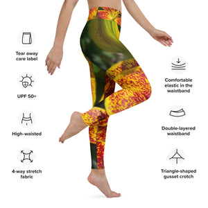 tiger lily leggings Tiger Lily Yoga Leggings – YoniFlower Collections