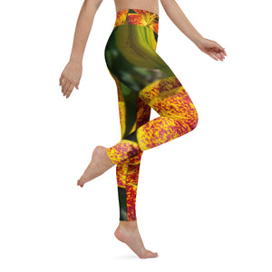 tiger lily yoga Tiger Lily Yoga Leggings – YoniFlower Collections