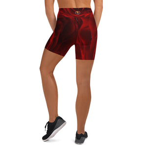 Blood Rose Yoga Shorts