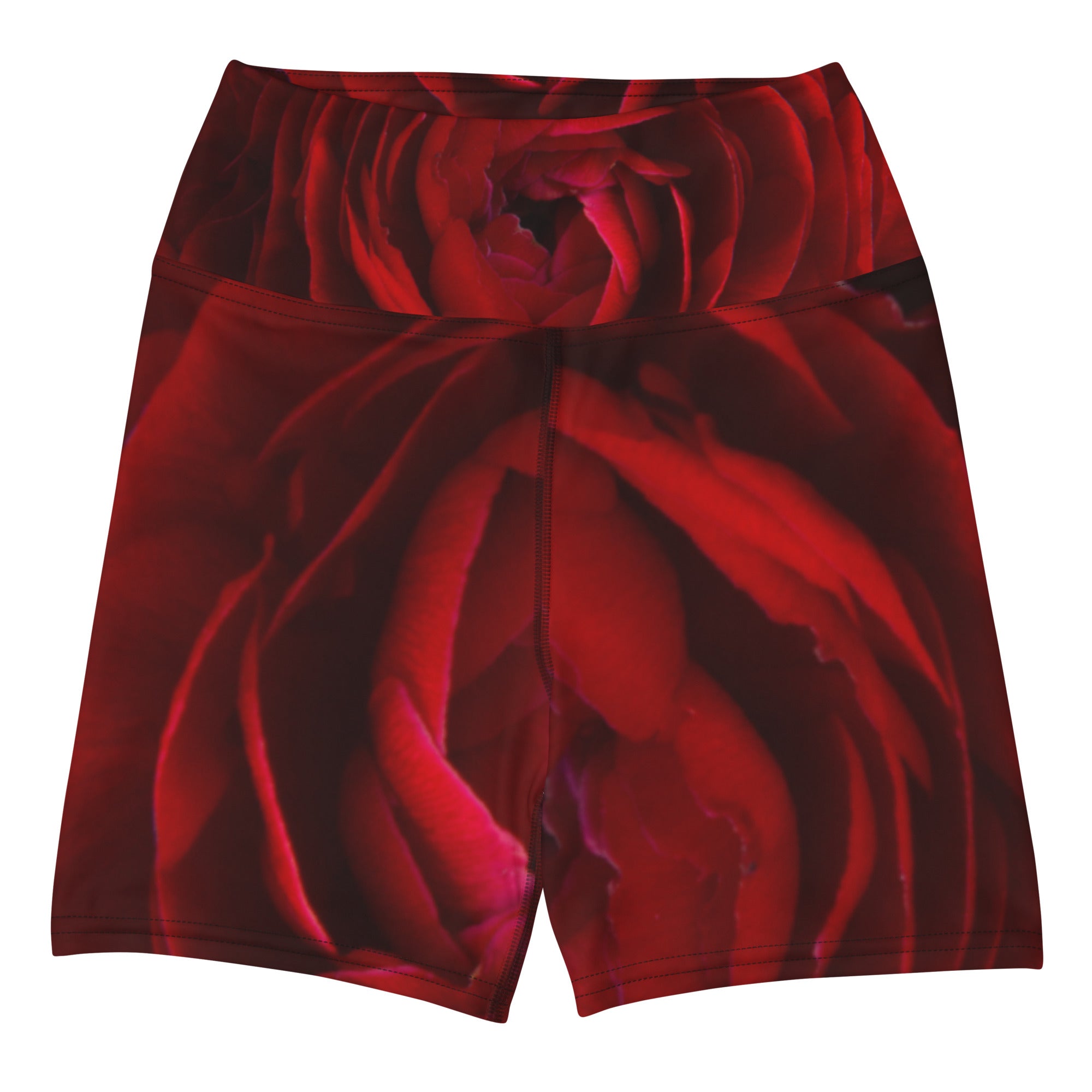 Blood Rose Yoga Shorts