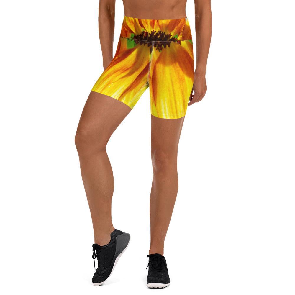 Sunflower Sky Yoga Shorts