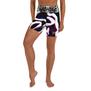 Purple Prim Yoga Shorts