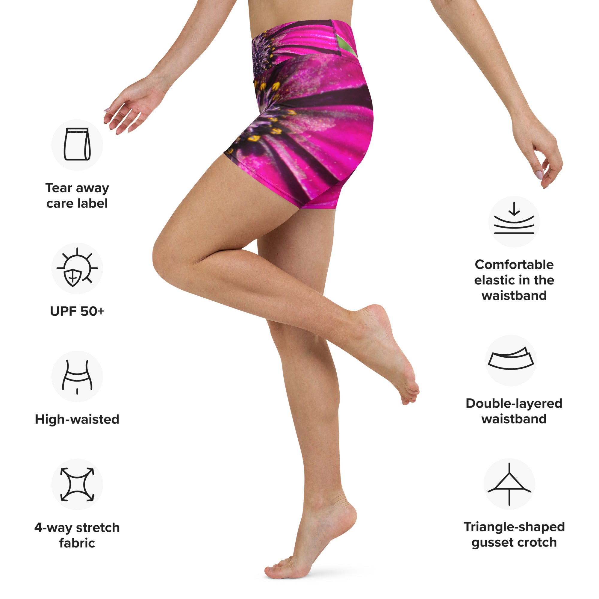 Fuchsia Forever Yoga Shorts