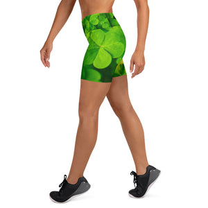 Lucky Leafy Yoga Shorts