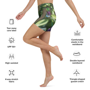 Dragonfly Gaze Yoga Shorts