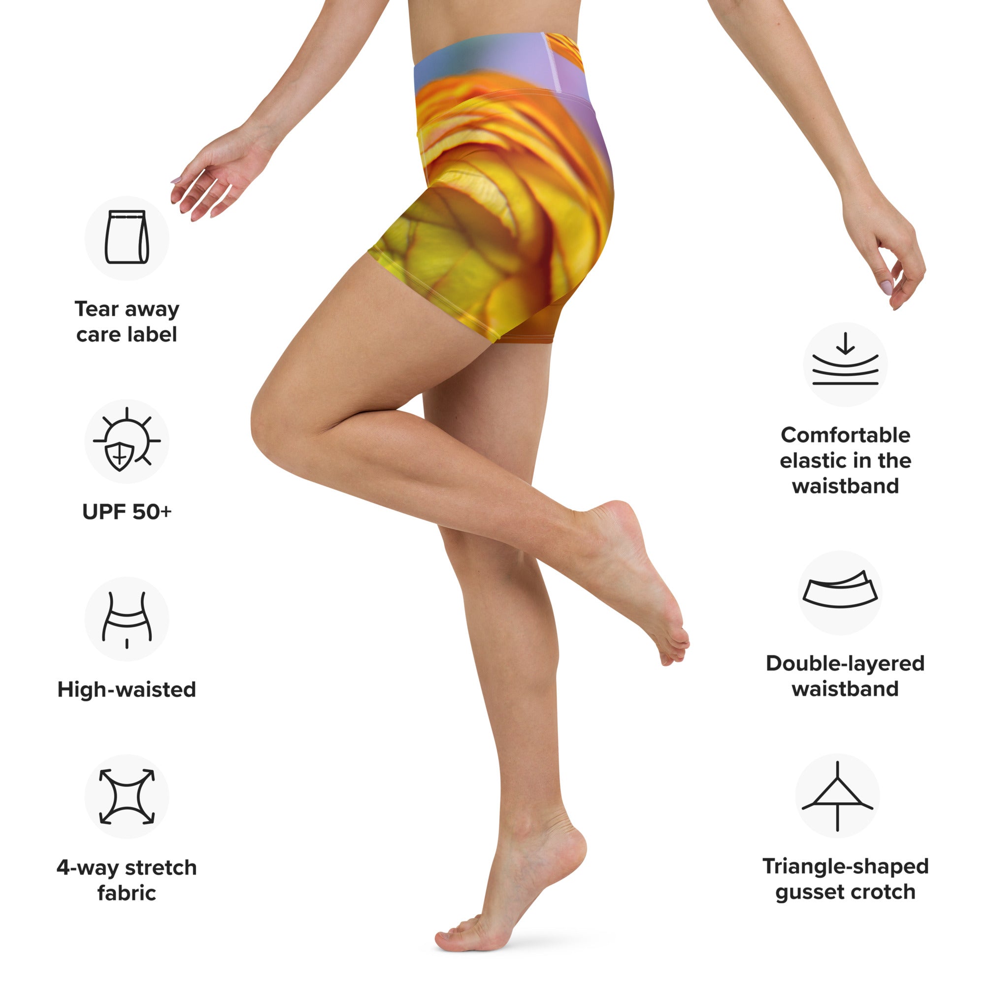 Mimosa Me Yoga Shorts
