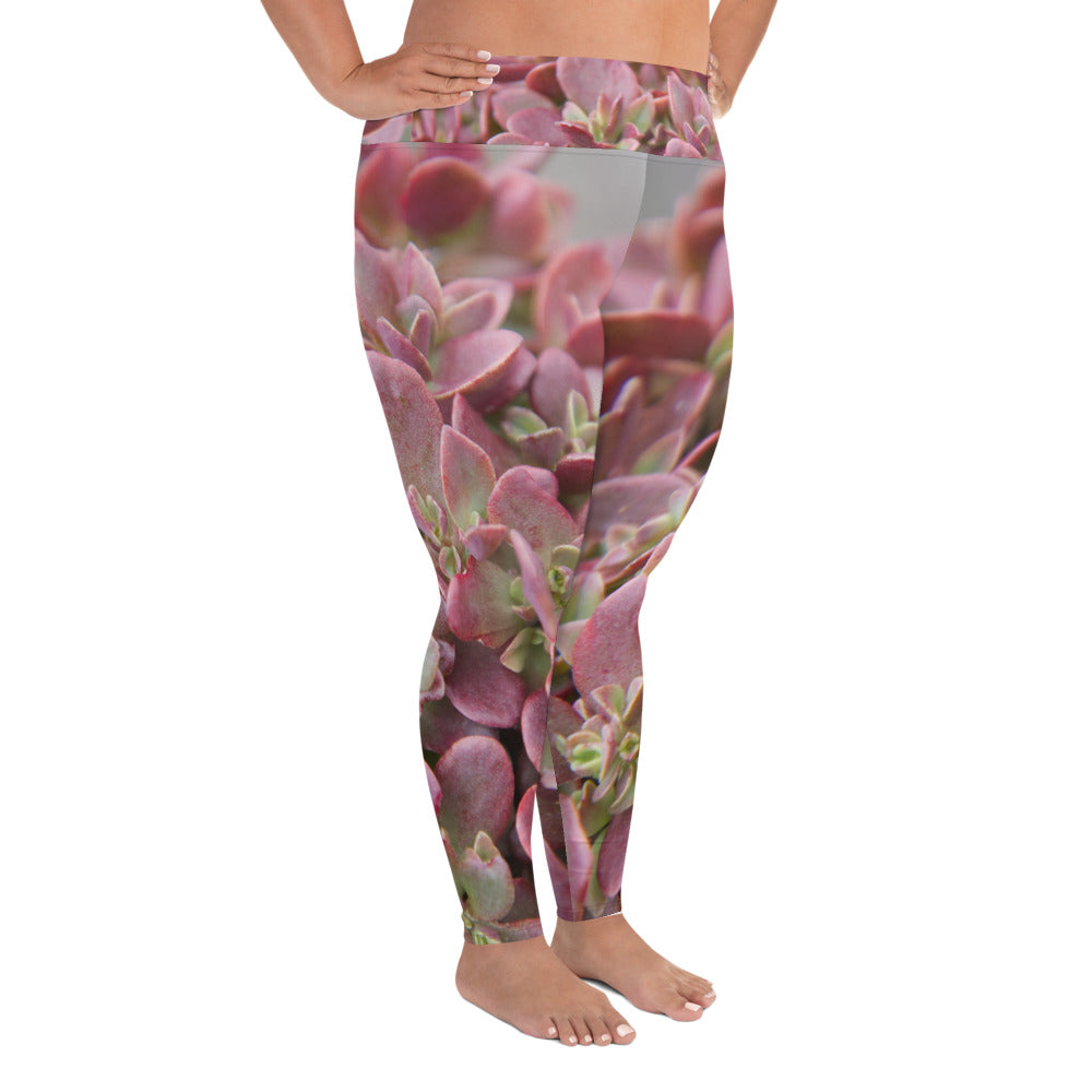 Succulent Pink Plus Size Leggings